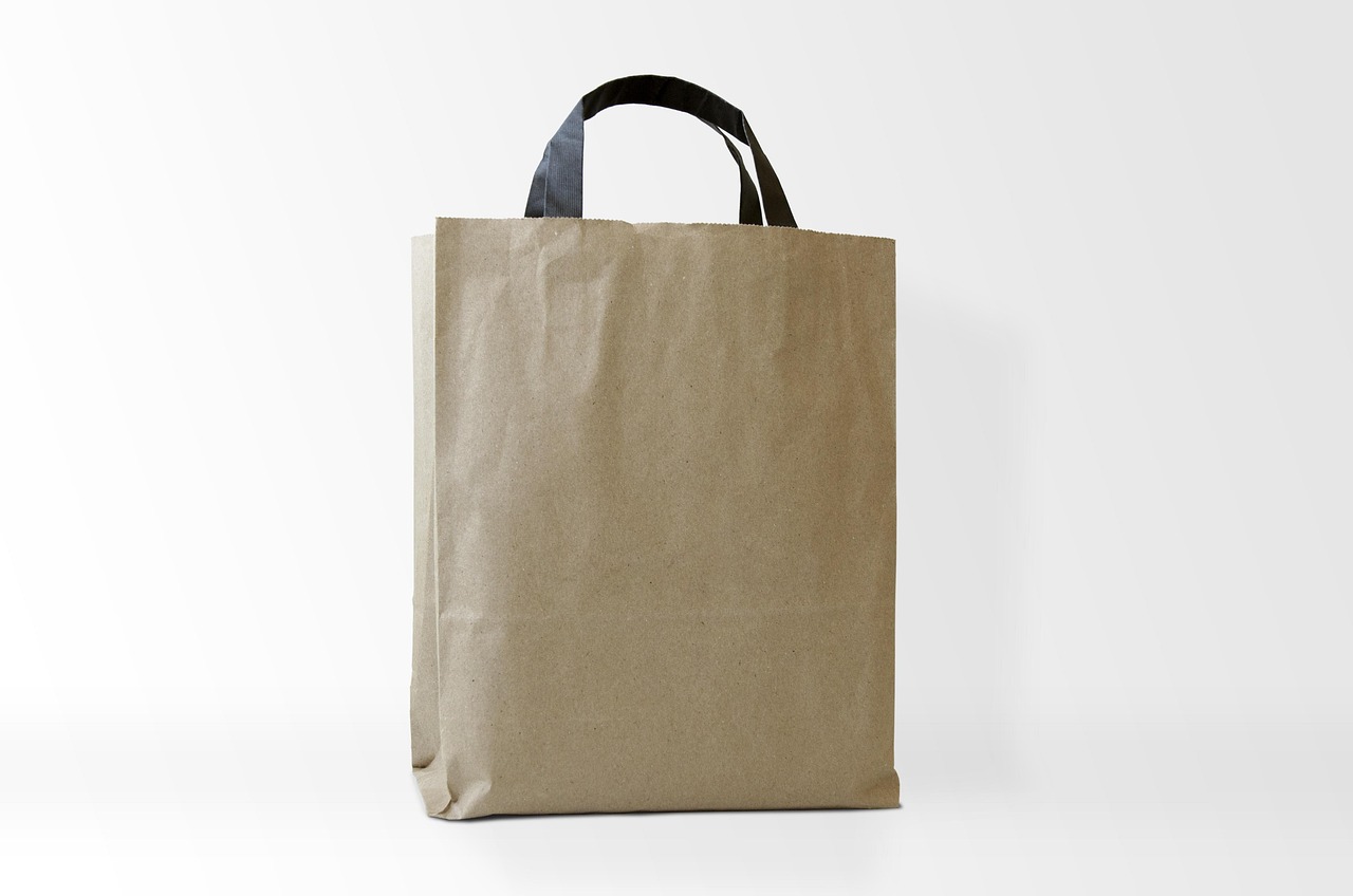 bag, kraft bag, paper, blank, kraft, container, brown, design, space, paperbag, label, template, empty, copy, package, m
